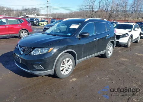 2015 Nissan Rogue Sv из США, поврежденный, VIN KNMAT2MV1FP538588